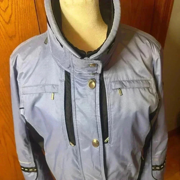 Spyder XTL 10,000 Ski Snowboarding Jacket Thinsulate Lite Loft Blue Black Size 8 - Picture 6 of 16